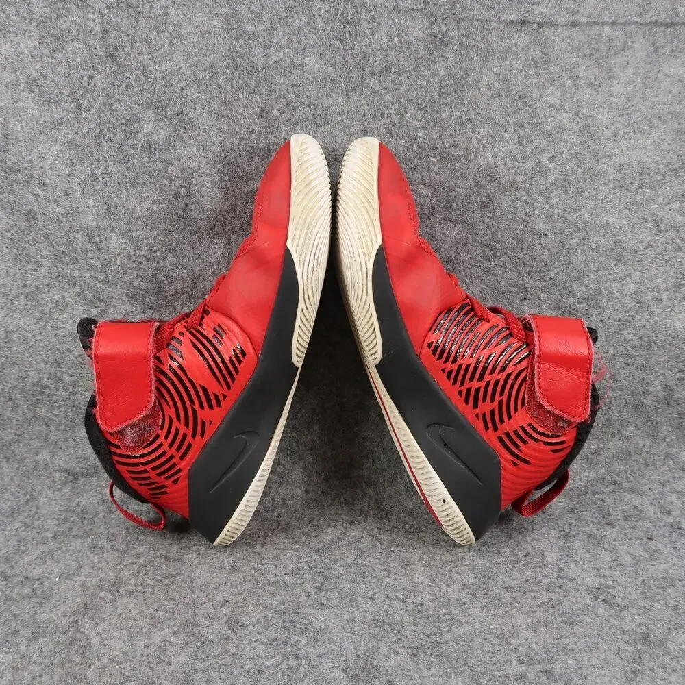 Nike Shoes Kids 13 Sneaker Team Hustle Mid Athletic Trainer Basketball Red Black - Picture 9 of 12